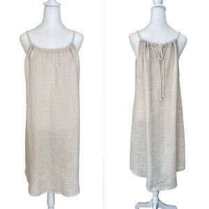 Elegant Beige Midi Dress